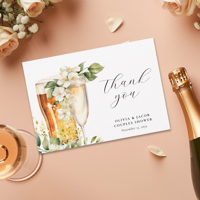 Cartão De Agradecimento Chá de bolhas e Casais de ruptura (Criador carregado)