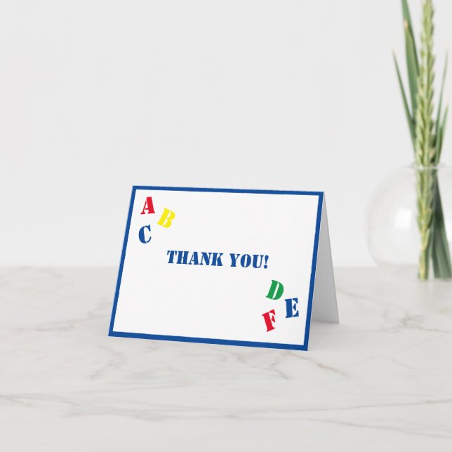 CARTÃO DE AGRADECIMENTO CHÁ DE FRALDAS ABC (Frente)