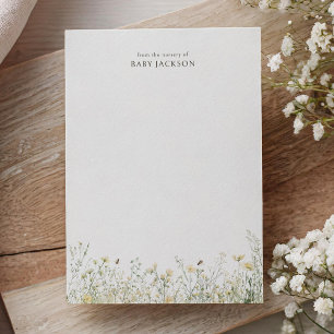 Cartão De Agradecimento Chá de fraldas de abelha selvagem