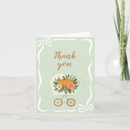 Cartão De Agradecimento Chá de fraldas de Abóbora