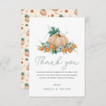 Chá de fraldas de Abóbora de outono das Meninas