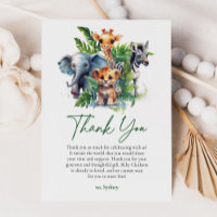Chá de fraldas de Animais Tropicais Safari Selvage