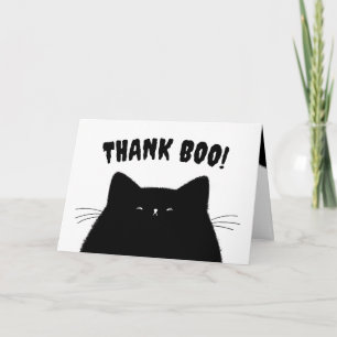 Cartão De Agradecimento Chá de fraldas de Boo Halloween