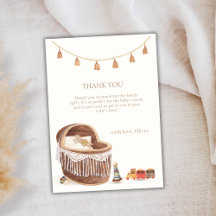Chá de fraldas de Brinquedo Cute Boho Bassinet Neu