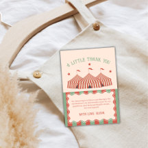 Chá de fraldas de Circo de Carnaval de Imagem Retr