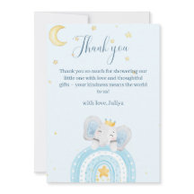 Chá de fraldas de elefante azul bonito