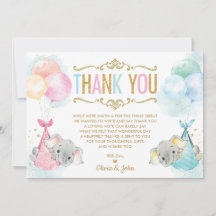 Chá de fraldas de Elefante para Menininha Gêmeos B