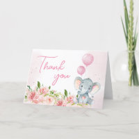 Chá de fraldas de Elefante Rosa Blush