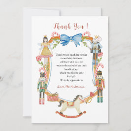 Cartão De Agradecimento Chá de fraldas de Natal de um pirata