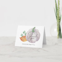 Chá de fraldas de outono de abóbora branca - Cartõ