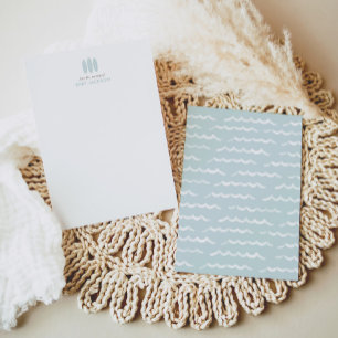 Cartão De Agradecimento Chá de fraldas de prancheta azul Conselho