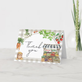 Cartão De Agradecimento Chá de fraldas De Produção Local