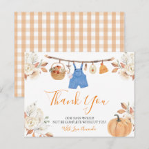 Chá de fraldas de queda de abóbora de roupa de out