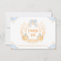 Chá de fraldas de Rapazes Elegante Pumpkin Toile C