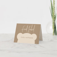 Chá de fraldas de urso moderno minimalista