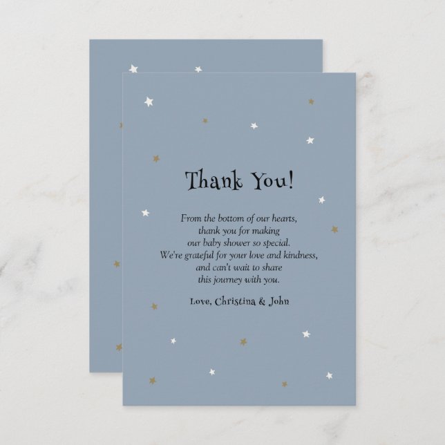 Cartão De Agradecimento Chá de fraldas do Menino Boo Halloween (Frente/Verso)