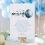 Cartão De Agradecimento Chá de fraldas Elegante Blue Baby Rattle<br><div class="desc">Expresse seus obrigados sinceros com este elegante cartões de agradecimentos de chá de fraldas, com uma ilustração charmosa e azul e detalhes delicados de fita. O doce poema da perspectiva do bebê acrescenta um toque pessoal, perfeito para mostrar apreço aos entes queridos pelos seus presentes pensativos e desejos de bem-estar....</div>