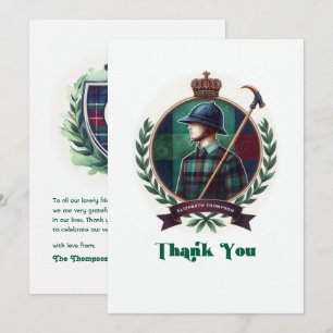 Cartão De Agradecimento Chá de fraldas Equestre Pré-ppy