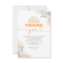 Chá de fraldas Floral Exótico Pampas Grass Obrigad