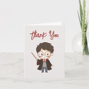 Cartão De Agradecimento Chá de fraldas Harry Potter simples