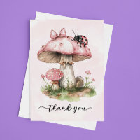 Chá de fraldas Ladybug Mushroom