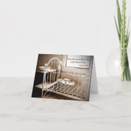 Cartão De Agradecimento Chá de fraldas Obrigado Nota Que O Senhor Te Abenç