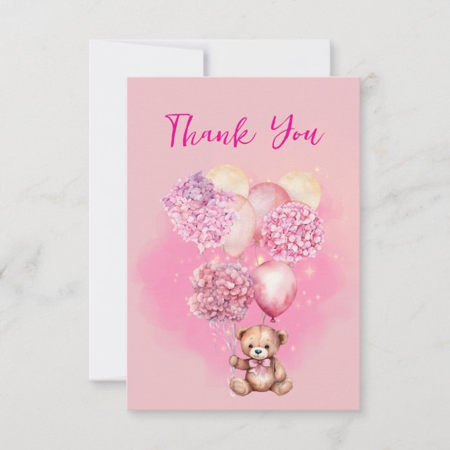 Cartão De Agradecimento Chá de fraldas Que Podemos Esperar (Frente)