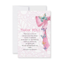 Chá de fraldas rosa borboleta