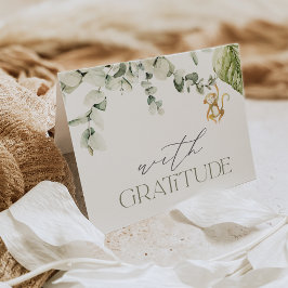 Cartão De Agradecimento Chá de fraldas Safari