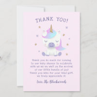 Chá de fraldas Unicorn