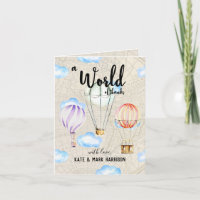 Chá de fraldas Viagem| Obrigado Nota