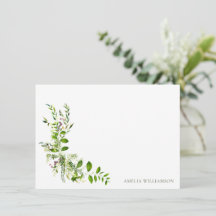 Chá de Noiva Floral Boho com Aguarela Verde