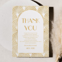 Chá de Noiva Geométrico Dourado Elegante Art Déco