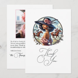 Cartão De Agradecimento Chá de Noiva Inspirado em Derby "Rumo ao Altar"