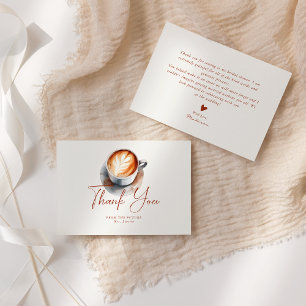 Cartão de Agradecimento Chá de Noiva Love Is Brewi