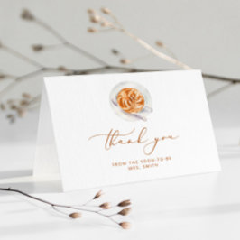 Cartão De Agradecimento Chá de noiva Love is brewing