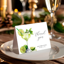 Cartão De Agradecimento Chá de Noiva Margarita Mexican Fiesta