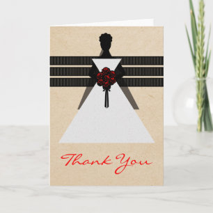 Cartão de Agradecimento Chá de Noiva Trendy Bride,