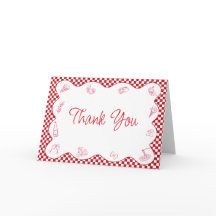 Chá de Noiva Xadrez Vermelho com Tema Italiano