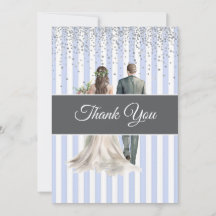 Chá de panela de faixas azuis e brancas