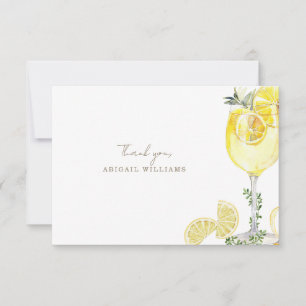 Cartão De Agradecimento Chá de panela Limoncello Obrigado