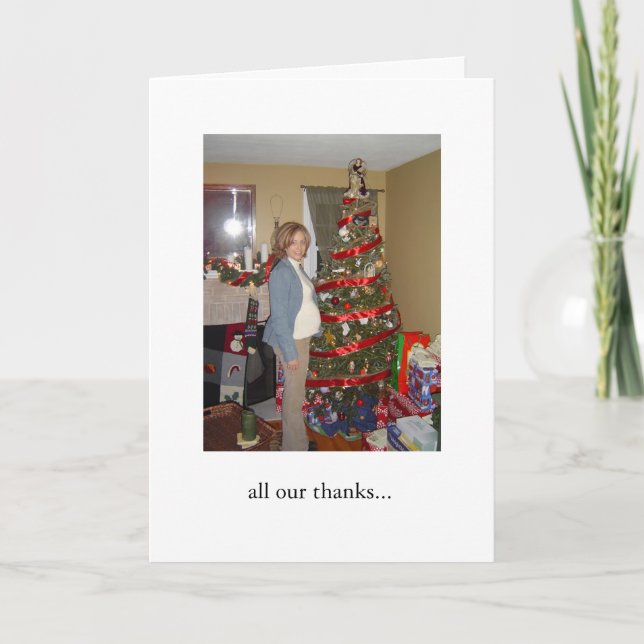 Cartão De Agradecimento Chá Obrigado (Frente)