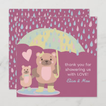 Chá Personalizado Do Raindrogue Pudles Mama & Bear