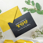 Cartão De Agradecimento Chalkboard Gold Bar Mitzvah Thank You Note<br><div class="desc">Show your gratitude in style with these classy Thank You Notes. Each line of text is fully customizable,  including optional inside message,  to say just what you want (delete to leave blank).</div>