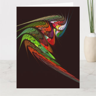 Cartão De Agradecimento Chameleon Abstrato Art