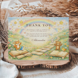 Cartão De Agradecimento Chapter Two Turning Pages Birthday