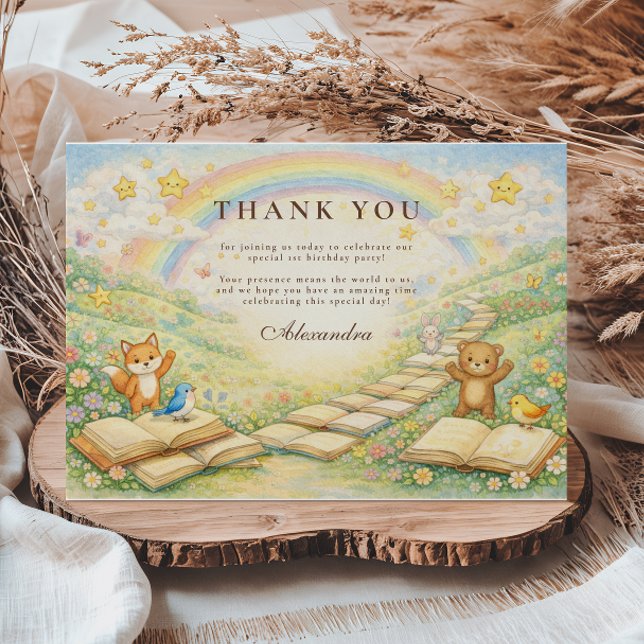 Cartão De Agradecimento Chapter Two Turning Pages Birthday (Criador carregado)