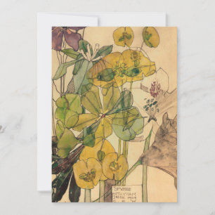 Cartão De Agradecimento Charles Rennie Mackintosh - Spurge Com Yham 1909