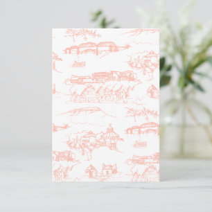 Cartão De Agradecimento Chattanooga Toile Blush Color Exemplo