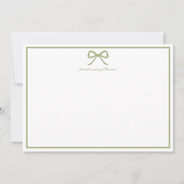 Cartão de Agradecimento Chaveirinho Preppy para Ch (Frente)